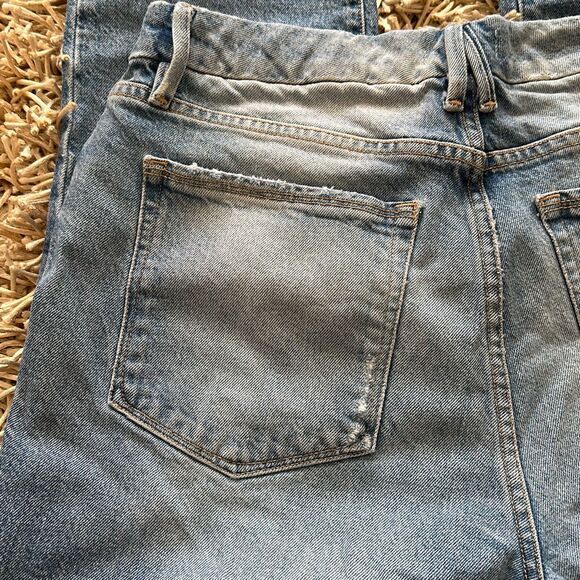 Good American Good Classic Distressed Hi-Rise Jeans GC062T Size 10/30 - Picture 14 of 14